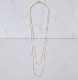 Baby Boho Freshwater Pearl Layering Necklace, Gold