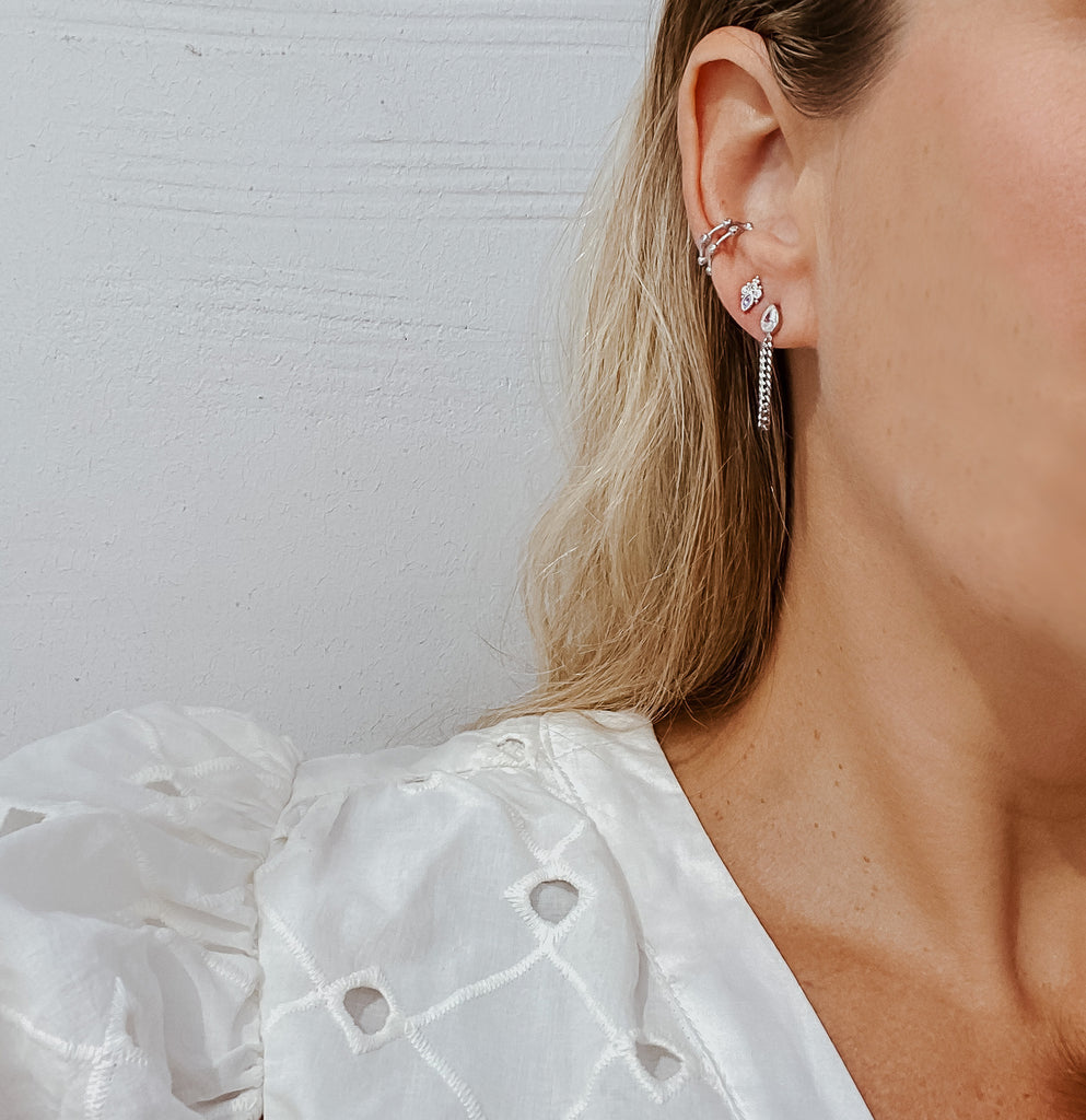 Europa Ear Cuff, Silver