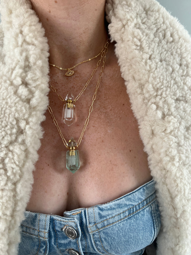 Pave Evil Eye Necklace