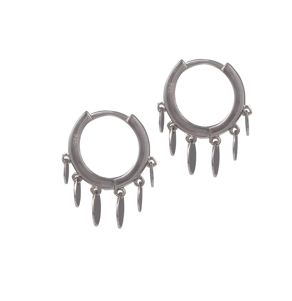 Shimmy Huggy Hoop, Silver