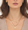 Anya Triple Strand Necklace, Gold