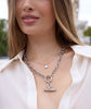 Chase Teardrop Cz Necklace, Silver