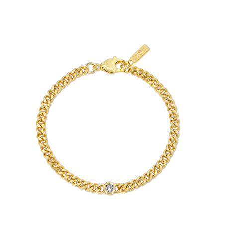 Serena Tennis Bracelet, Gold