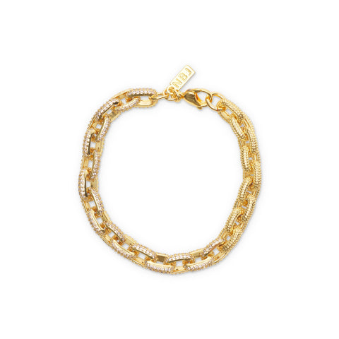 Serena Tennis Bracelet, Gold