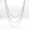 Baby Boho Freshwater Pearl Layering Necklace, Silver