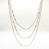 Baby Boho Freshwater Pearl Layering Necklace, Gold