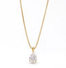 Chase Teardrop Cz Necklace, Gold
