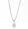 Chase Teardrop Cz Necklace, Silver