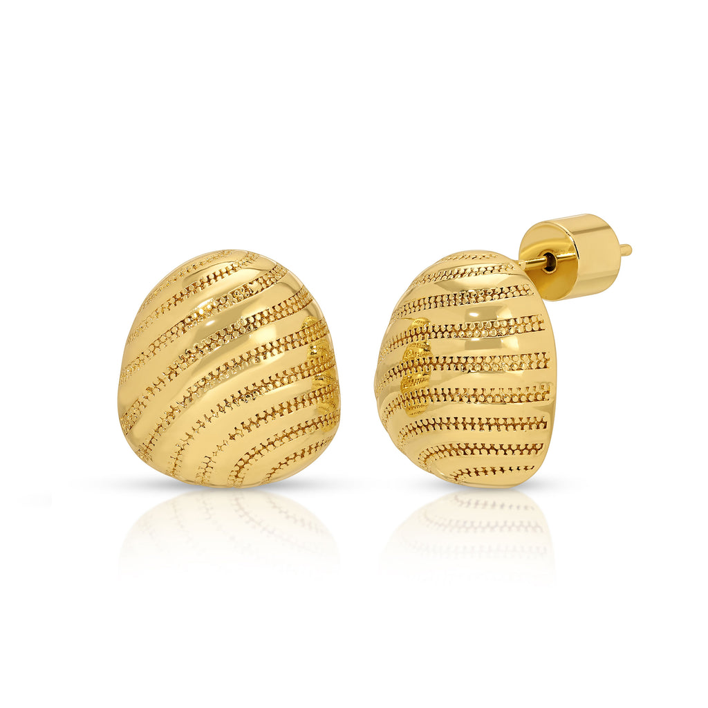 Le Swirl Dome Stud Earring