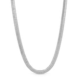 Shaye Herringbone Necklace, Rhodium