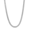 Shaye Herringbone Necklace, Rhodium