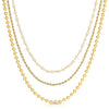 Antonia Triple Strand Necklace, Gold