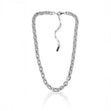 Iced Out Chain Necklace, Silver