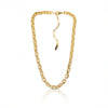 Iced Out Chain Necklace, Gold