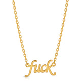 F*ck It Necklace, Gold