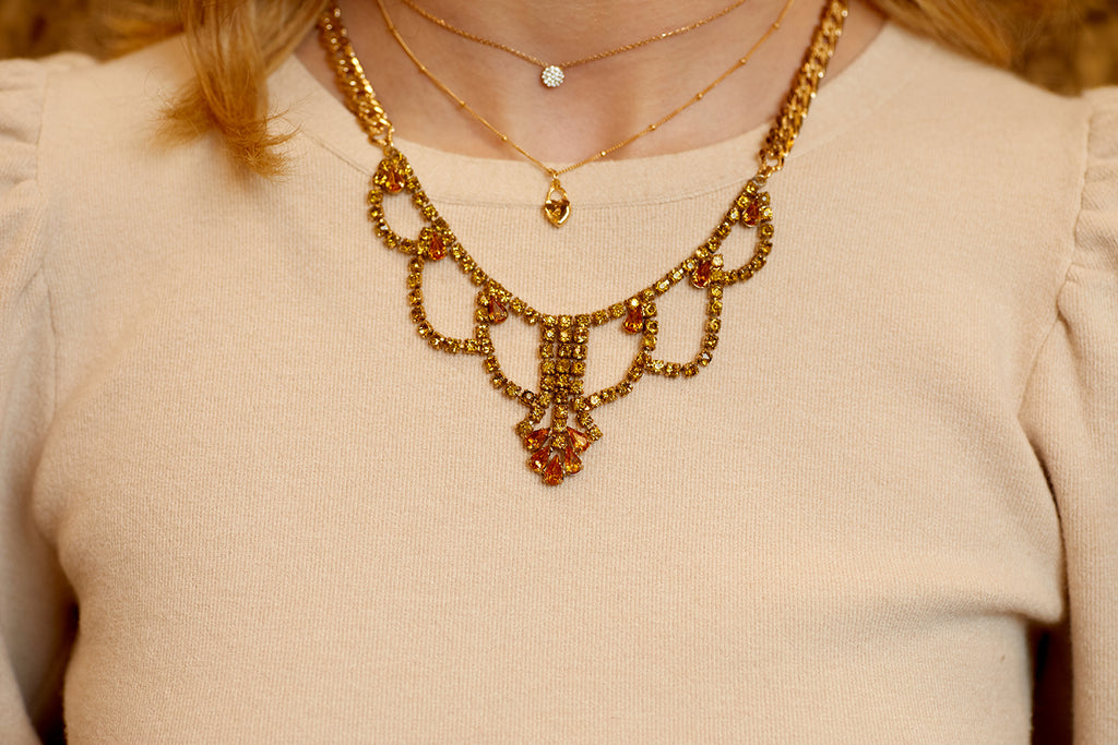 Vintage Golden Hour Hepburn Necklace