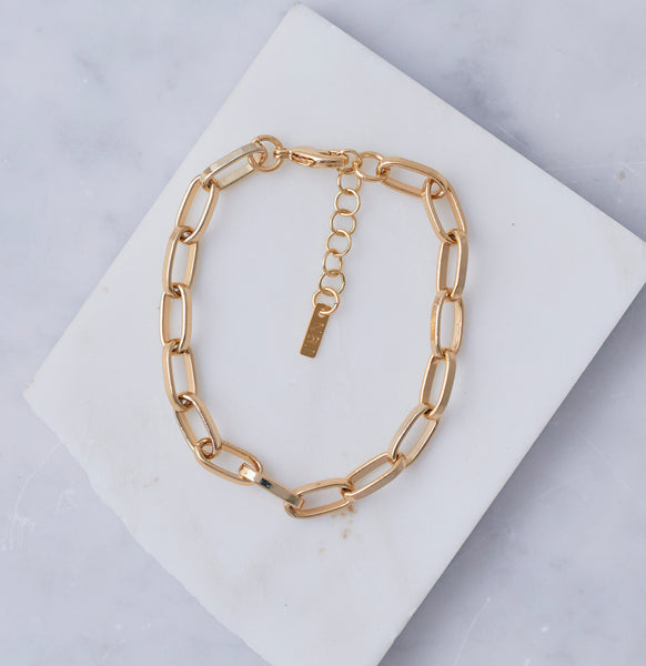 Bracelet Women Men Stainless Steel Gold Link Chain Unisex Jewelry Gift |  eBay