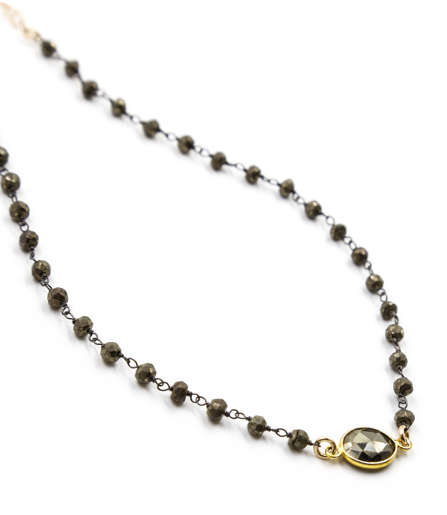 Bianca Pyrite Buried Treasure Choker