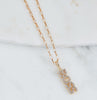 Boss Cz Necklace, Gold