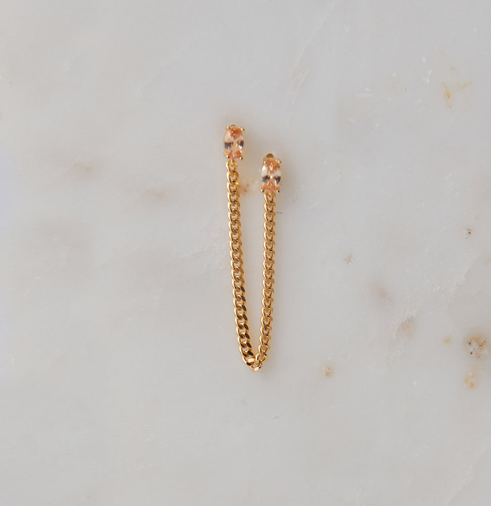 Tova Double Earring, Topaz