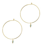 Chrissie Hoops, Gold & Turquoise