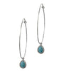 Chrissie Hoops, Silver & Turquoise