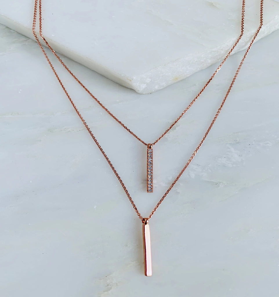 Uptown Necklace, Rose Gold