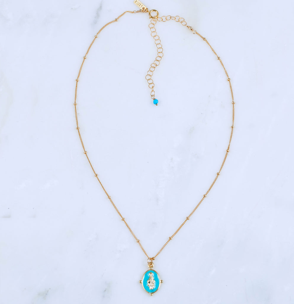 Lucia Pendant Necklace, Turquoise