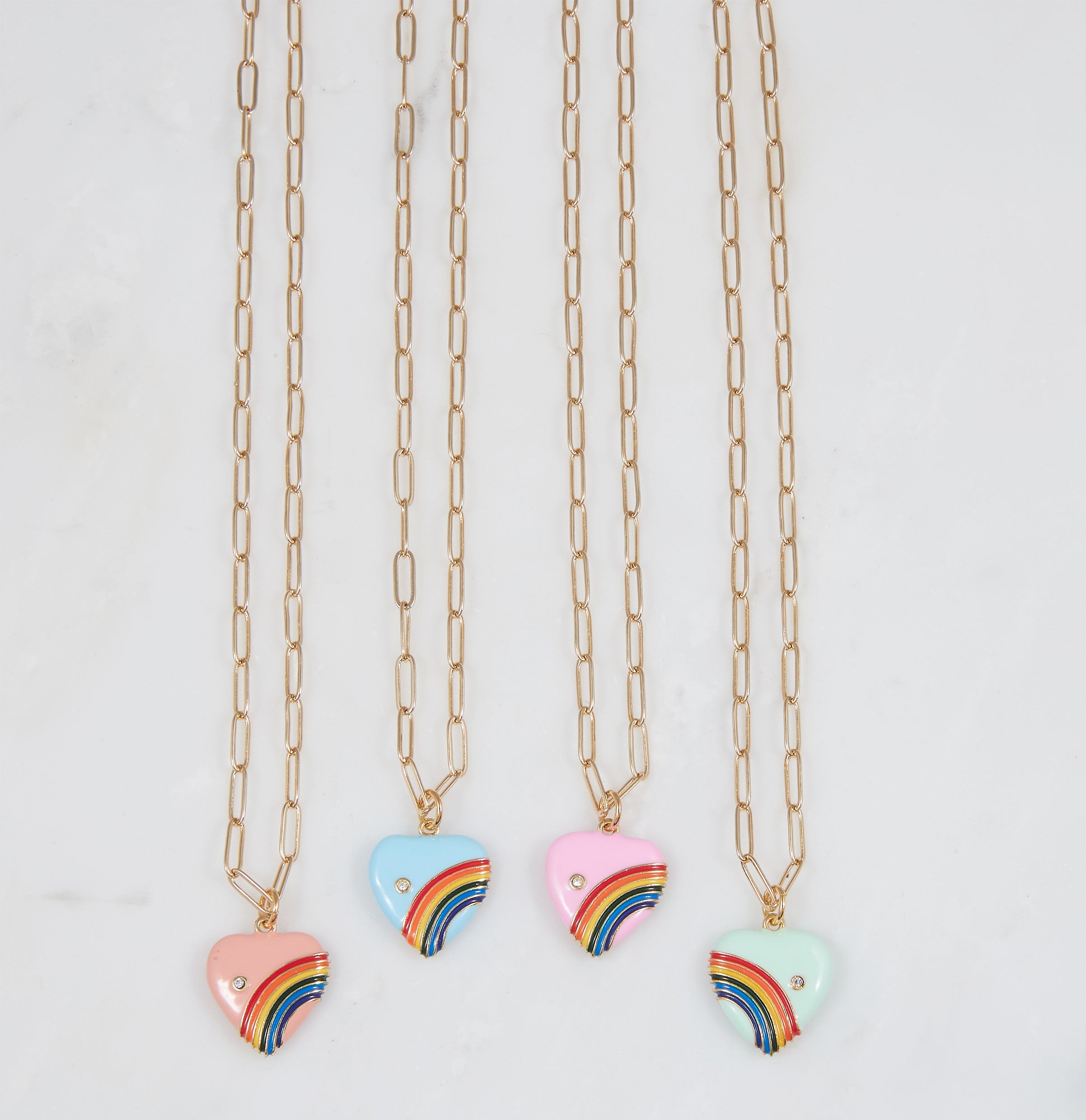 Riki Rainbow Heart – Natalie B. Jewelry