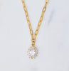 Didi Necklace, Clear Cz