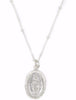 Mother Mary necklace, Silver