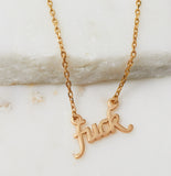 F*ck It Necklace, Gold