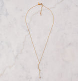 Pave Moon & Hanging Star Necklace, Small Gold - As seen on Alessandra Ambrosio