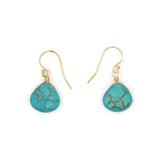 Stone Drop Earrings, Turquoise