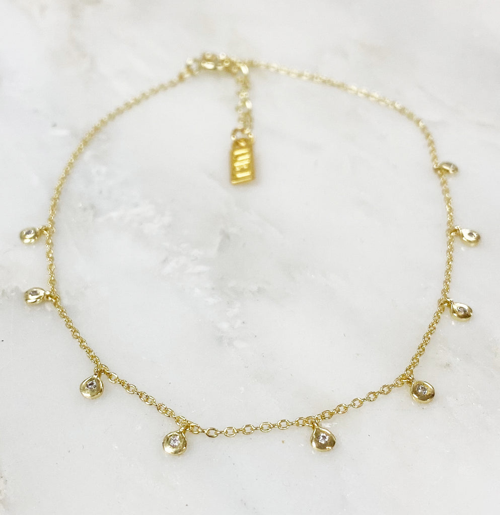 Vega Anklet, Gold