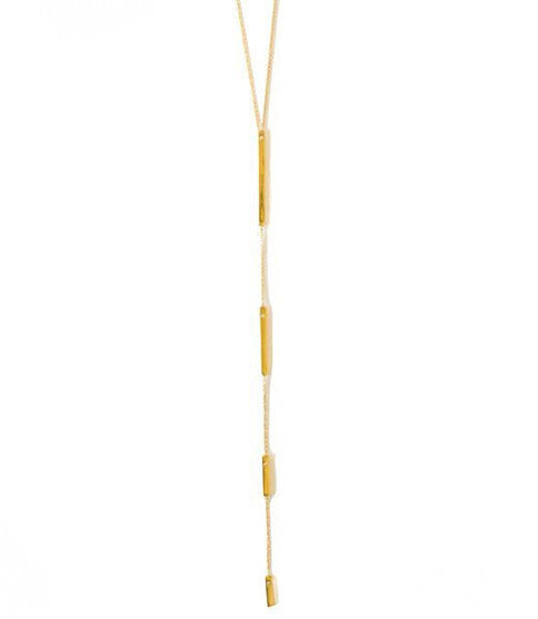 Downtown Lariat Necklace, Gold