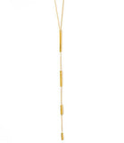 Downtown Lariat Necklace, Gold