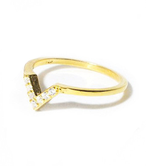 Baby V Pinky - Midi Ring, Gold