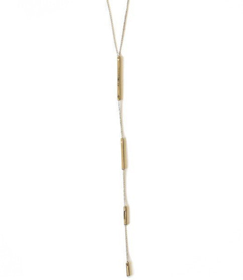 Downtown Lariat Necklace, Rose Gold