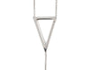 Its Goin Down Lariat Necklace, Silver