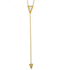 Its Goin Down Lariat Necklace, Gold